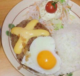 簡単びっくりドンキー風ハンバーグ